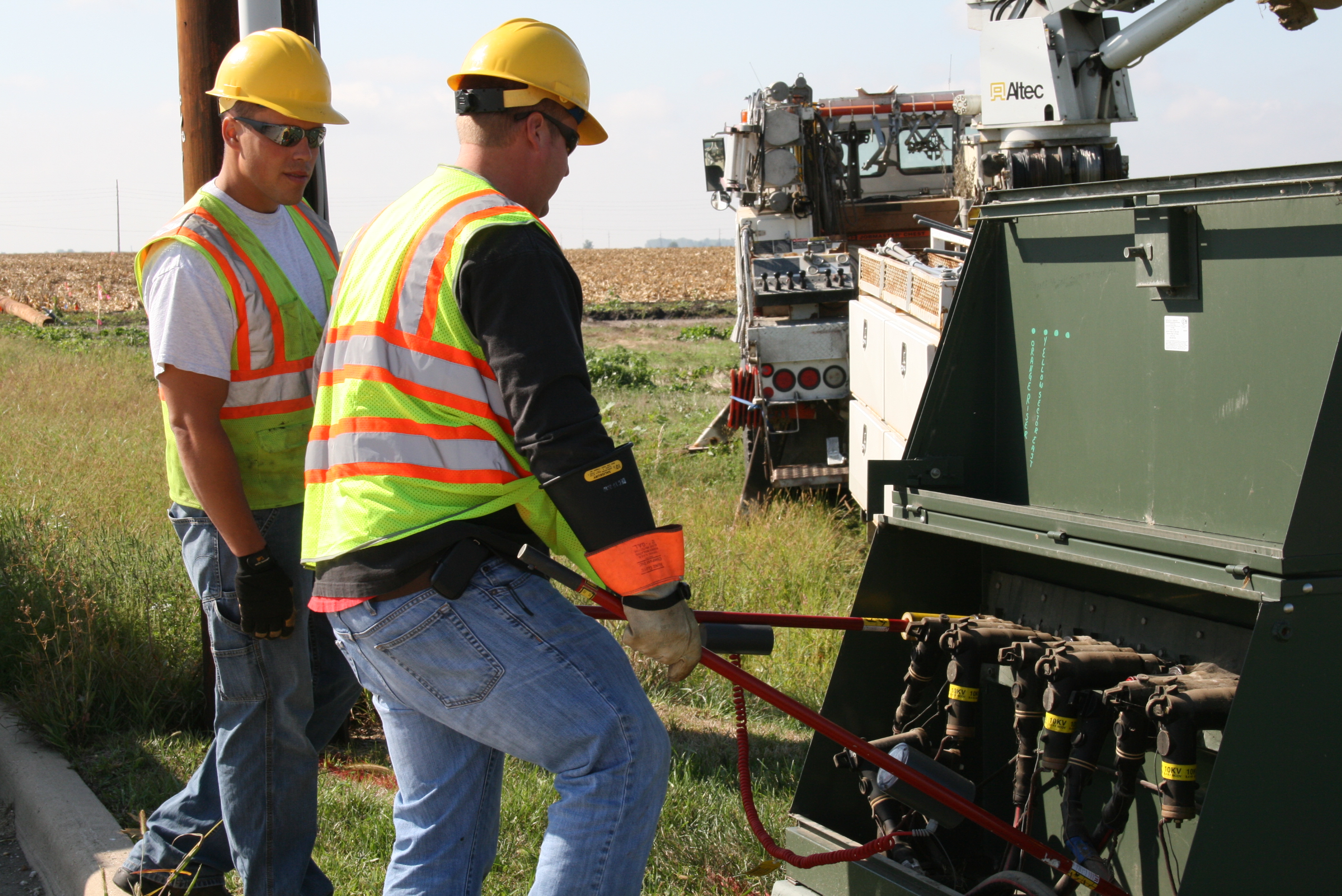Crew Working on Transformer