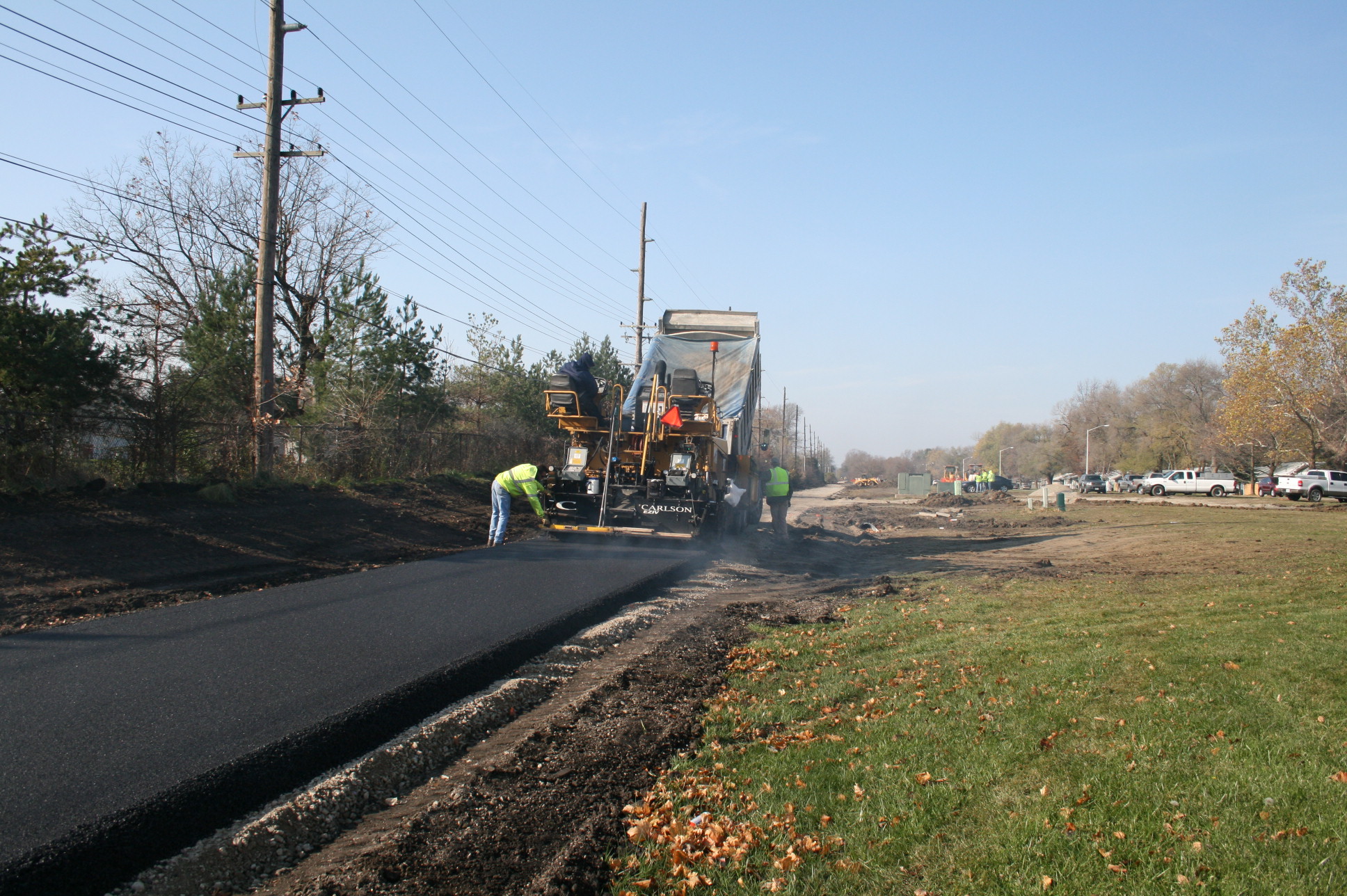 Bike Path Asphalt Installation