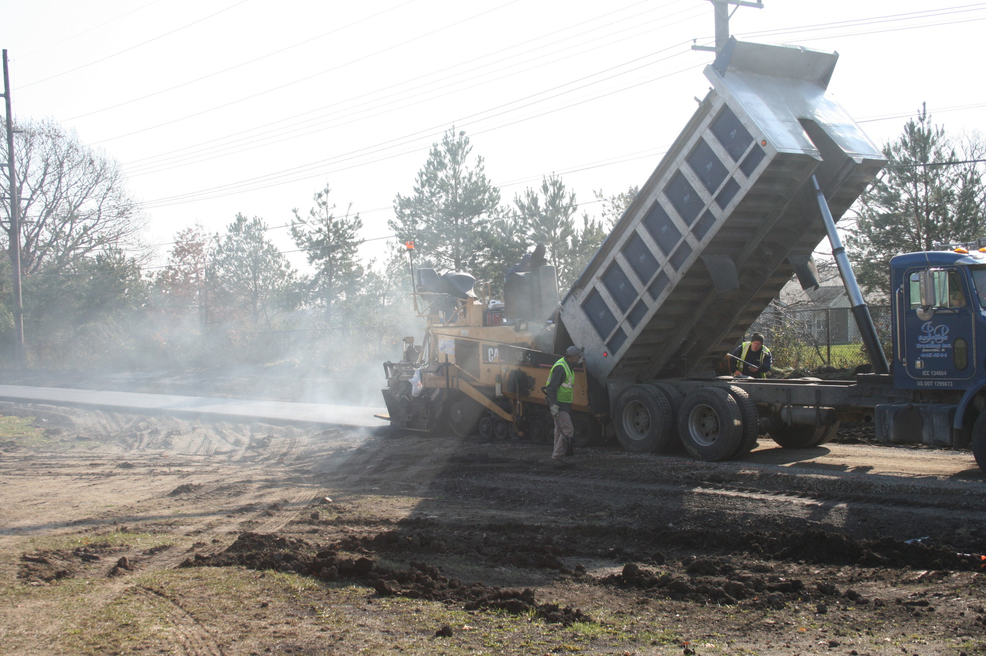 Bike Path Asphalt Installation