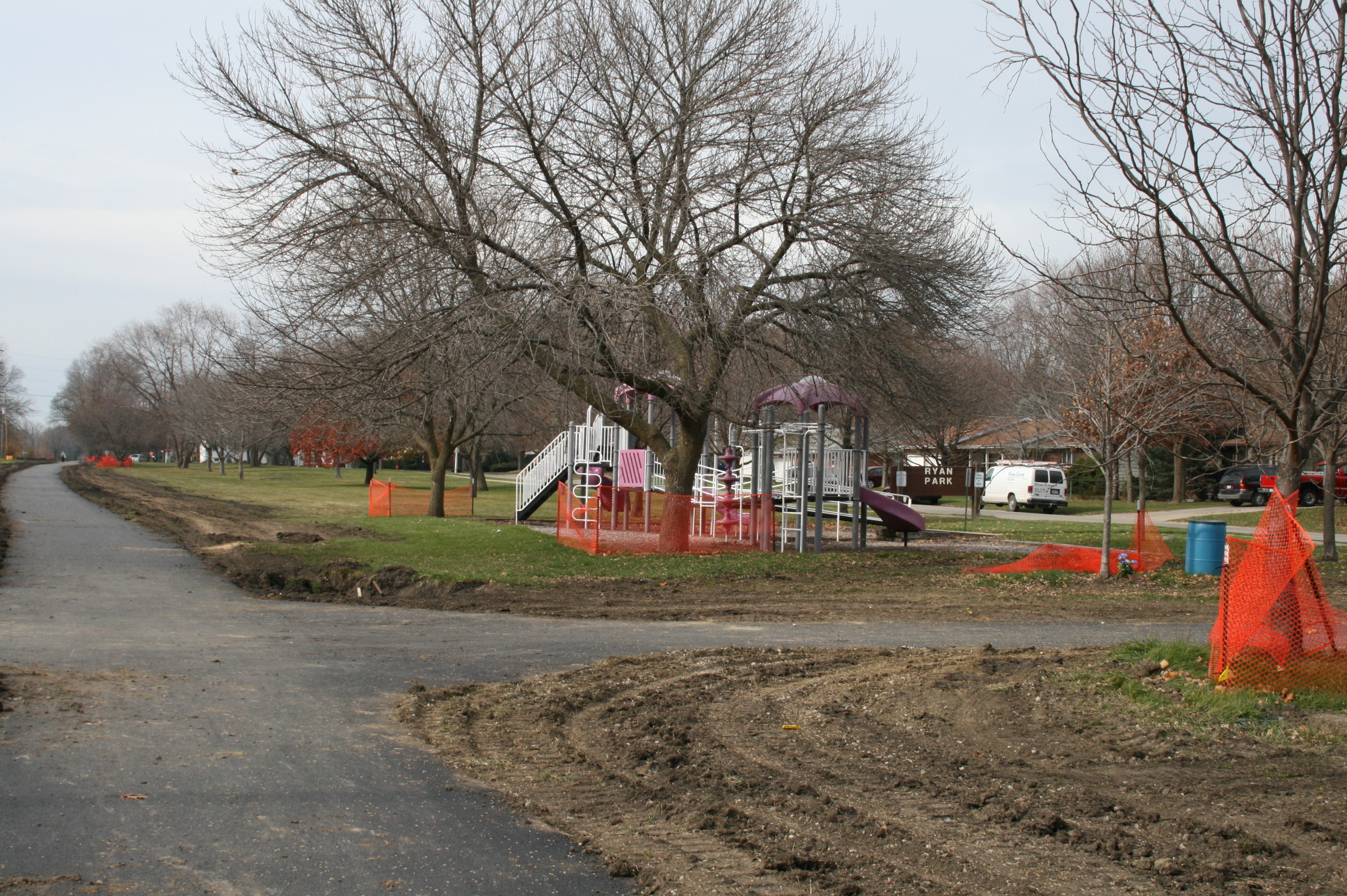 Bike Path Near Playground