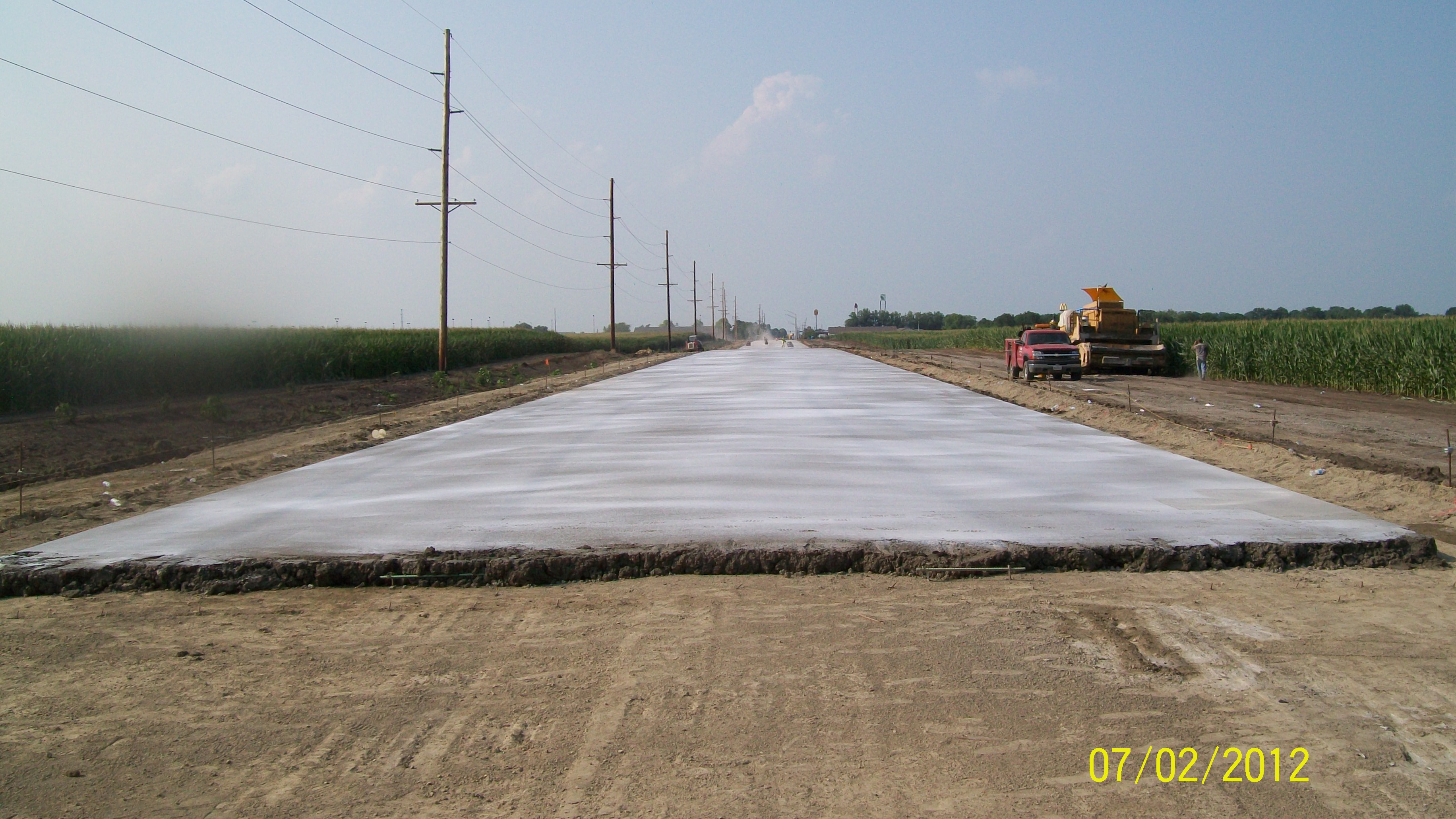 View of completed work on Murray Road