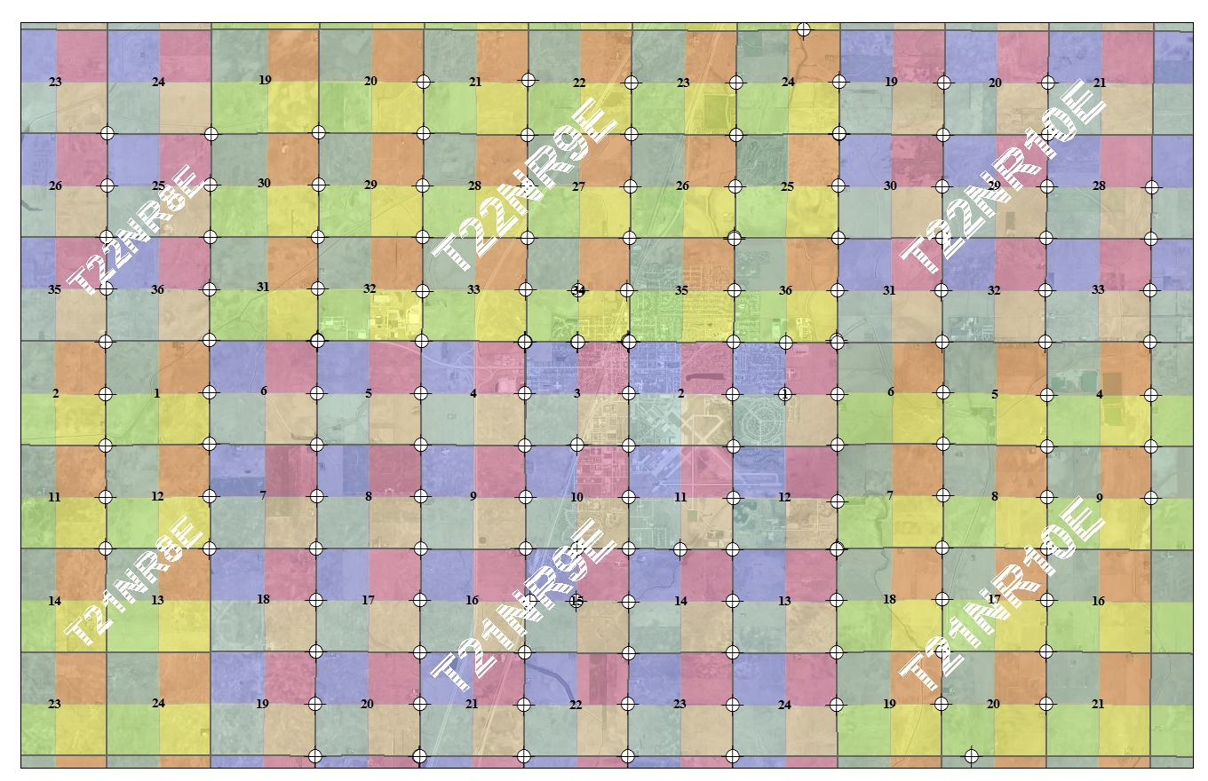 Map with links to Tie Sheets